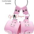 Neck to Wrist Restraint Bondage Set With Rope-Pink
