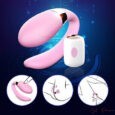 Pink Dibe Couples Vibrator With Remote Control