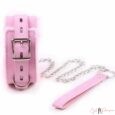 Latest Version BDSM Collar and Leash in Pink