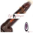 9 inch Black Automatic Remote Control Thrusting Dildo