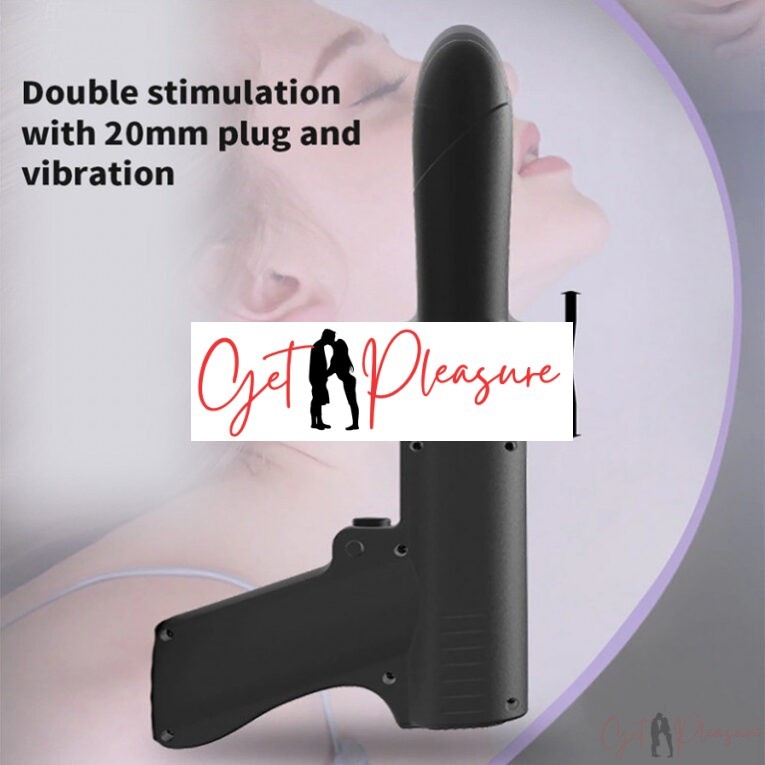 Thrusting Gun Sex Toys Penis Dildo Black