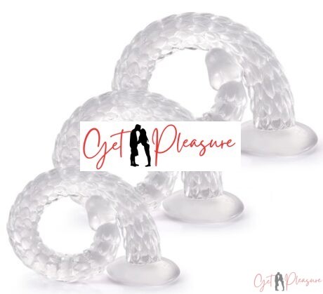 Super Long anal Transparent Snake scaly Dildo For Women