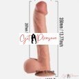 13.8 Inches Huge Big Dildo Sex Toy With Strong Suction Cup