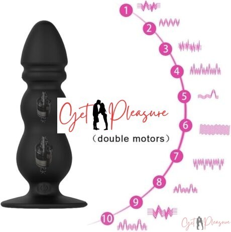 Dual Motor Beginners Prostate Vibrators with Wireless Remote