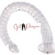 Super Long anal Transparent Snake scaly Dildo For Women
