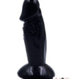 Small Size 4 inch Black soft dildo