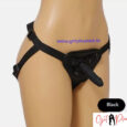 4 Inches Strap on Harness Black Lifelike Realistic Strap-On Dildo