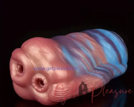 Animal Private Part Double Hole Penis Masturbation Stroker for Men