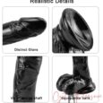 7.48 inch black Realistic dildo With Strong Suction Cup