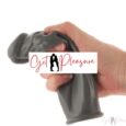 1 Inch Extender Length Black Penis Sleeve 7.5 inches