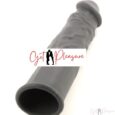 1 Inch Extender Length Black Penis Sleeve 7.5 inches