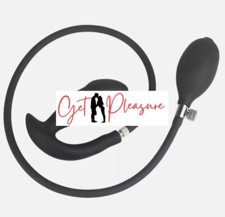 1st Quality Black Inflatable anal plug Dual Layer Silicone