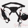4 Inches Strap on Harness Black Lifelike Realistic Strap-On Dildo