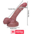6.7 Inches Realistic Liquid silicone Penis Dildos For Women