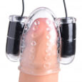 Dual Vibrating Multiple Speed Head Teaser Massager For Men