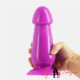 7.9 Inches Huge Mushroom Shape Anal Buttplug Dildo Purple