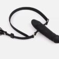 Black Double Head Full Silicone Lockable Penis Mouth Gag BDSM Bondage Sex toys