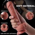 8.3 Inches Ejaculation Remote Control Vibrating and Squirting Realistic Dildo