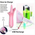 10 Frequency Auto Licking Vibrator Realistic Silicone Tongue Clitoris Vagina G Spot Anal Adult Sex Toy India