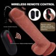 8.3 Inches Ejaculation Remote Control Vibrating and Squirting Realistic Dildo