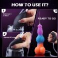 3 In 1 Monster Dog Dildo Knot Squirting Animal Ejaculating Dildo with 10 Modes Vibration