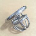 Super Small Short Cage Ring Lock Stainless Steel Male Chastity Device