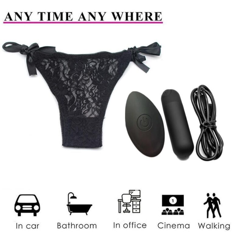 Panty black wireless vibrtor For Women