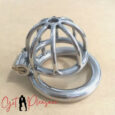 Super Small Short Cage Ring Lock Stainless Steel Male Chastity Device