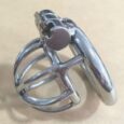 Super Small Short Cage Ring Lock Stainless Steel Male Chastity Device