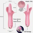 10 Frequency Auto Licking Vibrator Realistic Silicone Tongue Clitoris Vagina G Spot Anal Adult Sex Toy India