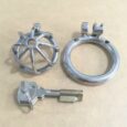 Super Small Short Cage Ring Lock Stainless Steel Male Chastity Device