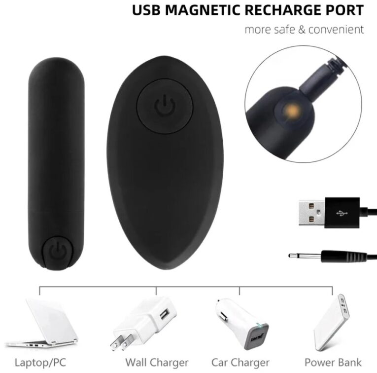 usb charging wireless remote control black panty vibrator India