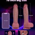 10 Inches High Speed Heating Thrusting Realistic Dildo Vibrator Remote Control Strong Suction Cup