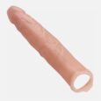 12 Inches Big Reusable Penis Sleeve Extender Realistic Textured For Men