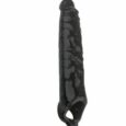 12 Inches Huge Black New Soft Realistic Sleeve Extender Sheath for Men
