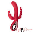 New Red Rabbit Vibrator Bead Anal Plug sex Toys For Women