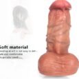 8 Inches Platinum Liquid Silicone Penis dildos For Women
