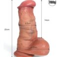 8 Inches Platinum Liquid Silicone Penis dildos For Women