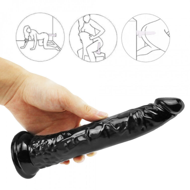 8 Inches Black Penis dildos india