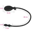 Beginners SM training alternative toys adult products inflatable anal plug Black