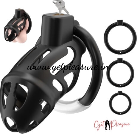 Black Sevanda Ergo Male Chastity Cage New Style