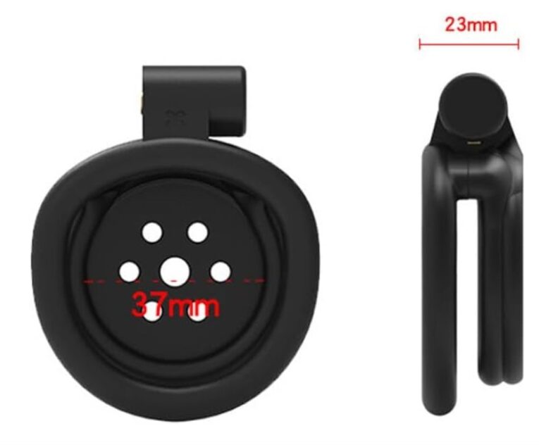 Black Cobra Flat Cage Breathable 3D Chastity Cage Men’s Ultra Small Chastity Cage