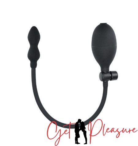 Beginners SM training alternative toys adult products inflatable anal plug Black