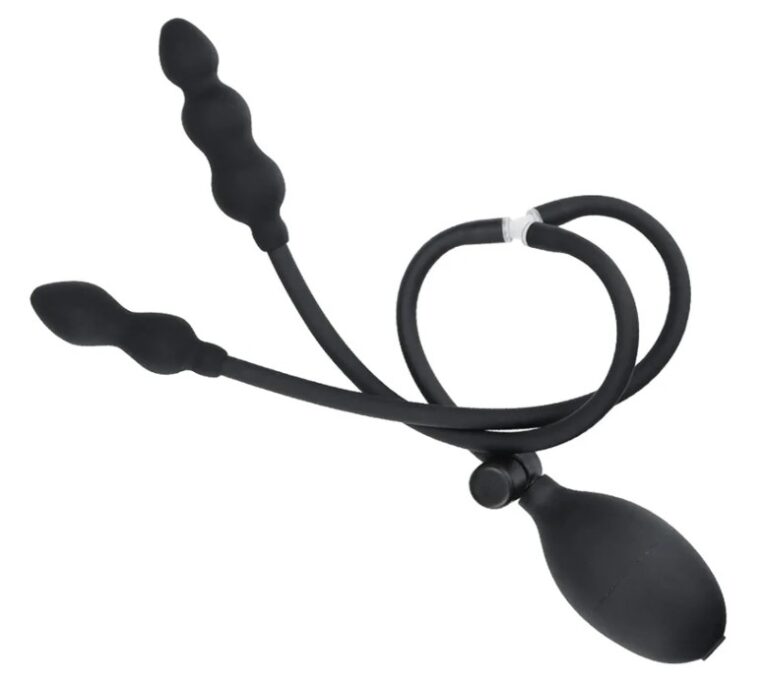 Cheap Price Black Inflatable Anal Buttplug Sex Toys India