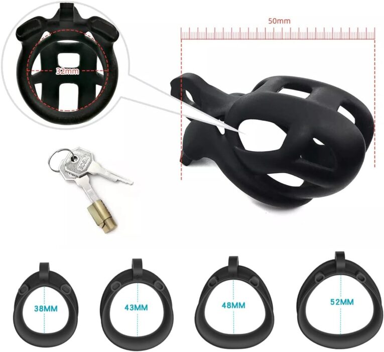 Cheap Price Black NUB Male Chastity Device India