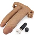 3 In 1 double Penetration penis sleeve Clitoris anus vagina Sex Toys
