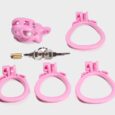 Pink Lightweight 3D printed chastity cage Cobra Nub For Men