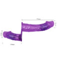 Indian next level with this Purple double vibrating Strap On For Couple