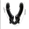 Black Vibrator Remote Control Double Penetration Strapless Strapon Dildo Vibrator  Sex Toys for Women Lesbian Couples