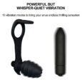 Black Beginners10 Frequency Vibrating Prostate Massager With Cock Ring Anal Plug